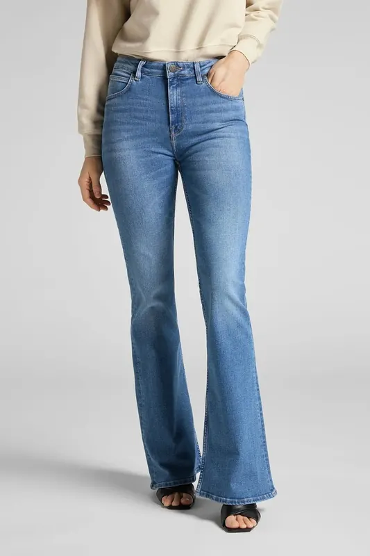 Lee Breese Jaded Jeans Maat: W30L33 | Wijde Broeken Outlet | Dames | Blauw