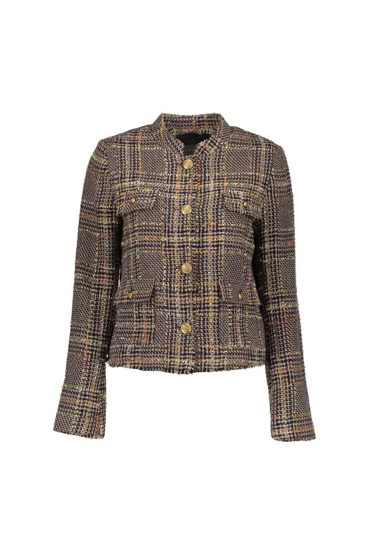 Geisha Jacket Tweed Brown Comb Maat: XL | Blazers Outlet | Dames | Bruin