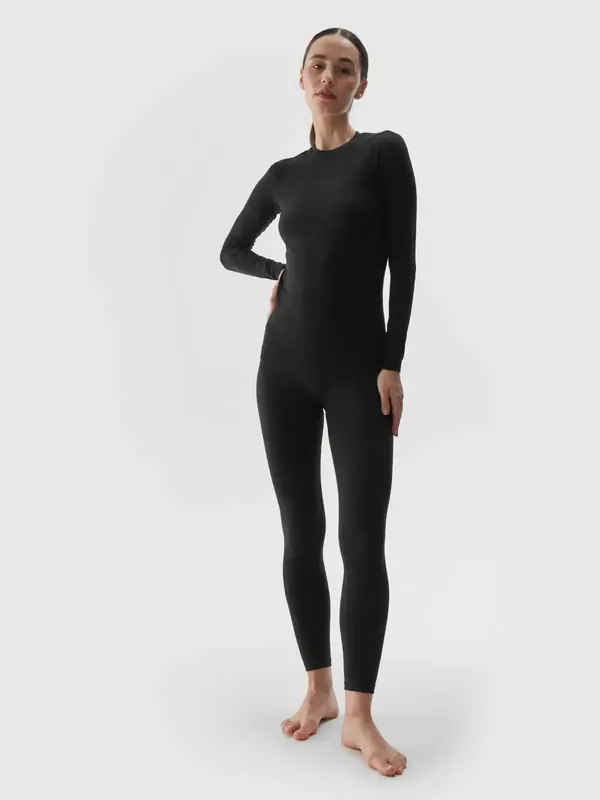 4F Bielizna Bezszwowa legginsy F177 czarne (M/L)
