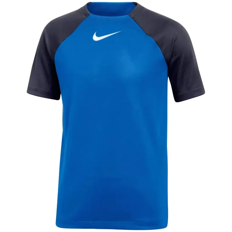 Nike DF Academy Pro SS Jr Top DH9277-463, Dla chłopca, Niebieskie, t-shirty, poliester, rozmiar: S