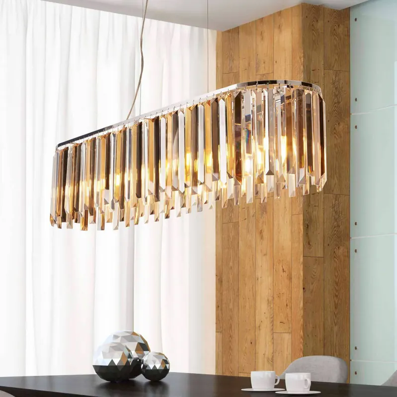 Lampa wisząca Clarissa kryształowe pryzmaty 100 cm