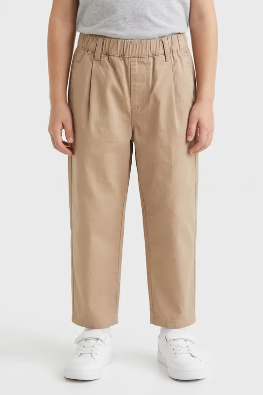 ARKET Finely Wide Chinos Beige Maat: 134 | Broeken Outlet | kids | Beige