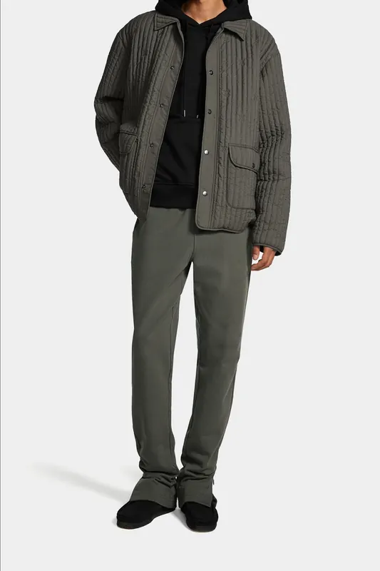Daily Paper Zyer Quilted Relaxed Jacket Chimera Grey Maat: XL | Overshirts Outlet | Unisex | Grijs