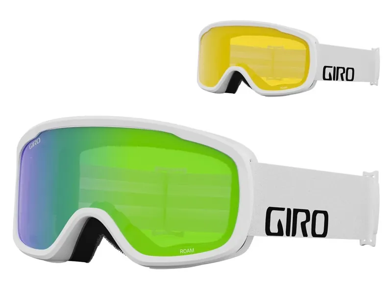 Gogle zimowe GIRO ROAM biały WORDMARK (szyba LODEN GREEN 26% S2 + żółty 77% S1)