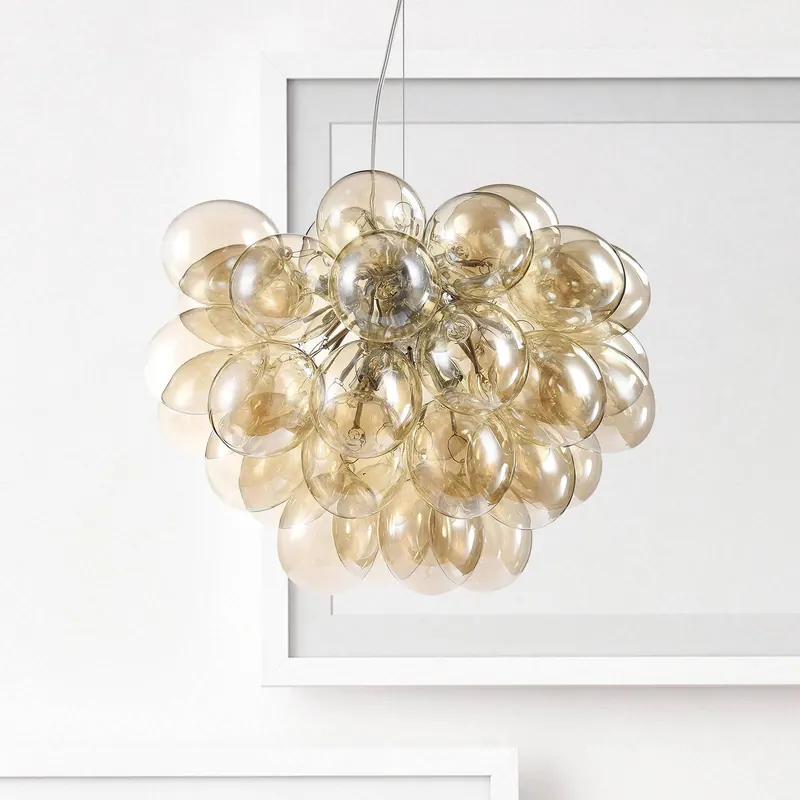 Lampa wisząca Balbo w kolorze żółtobrązowym
