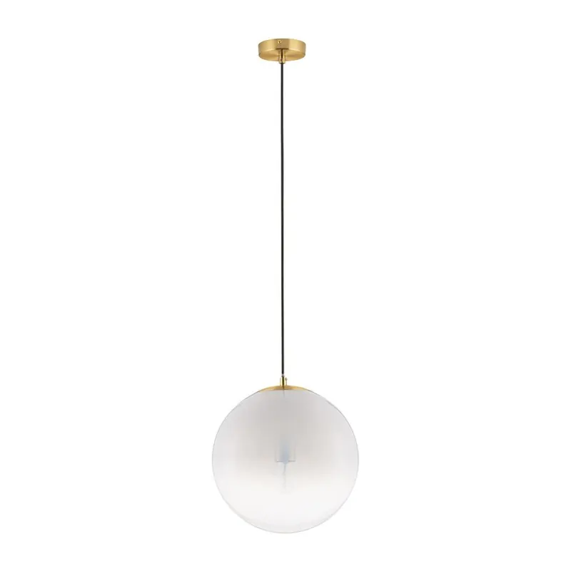 Biała/w kolorze złota szklana lampa wisząca ø 30 cm Vita – Nova Luce