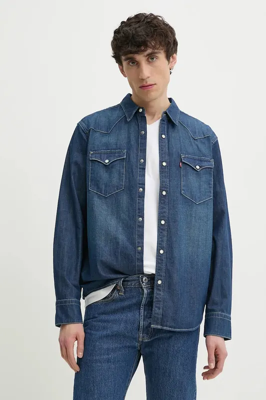 Levi's koszula męska bawełniana BARSTOW WESTERN STANDARD