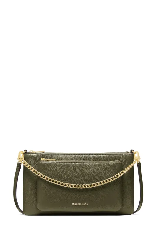 Michael Kors Medium Convertible Crossbody Ivy Maat: OS | Handtassen Outlet | Dames | Groen