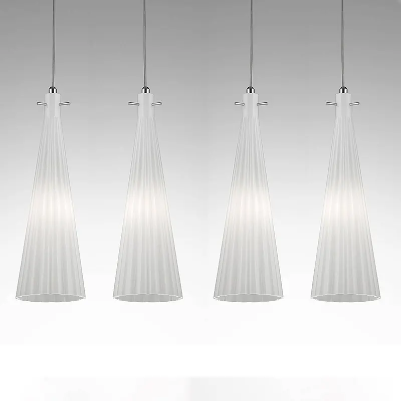 Lampa wisząca Costa Rica, 4-punktowa, biała
