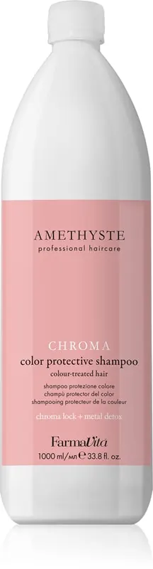 FarmaVita Amethyste Chroma szampon nawilżający i ochronny do włosów farbowanych 1000 ml
