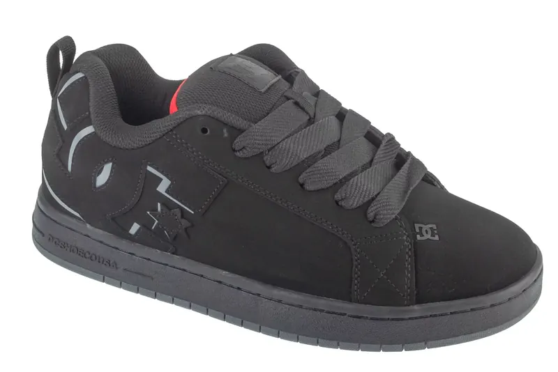 DC Shoes Court Graffik DC300529-BLR, Męskie, Czarne, buty sneakers, nubuk, rozmiar: 44