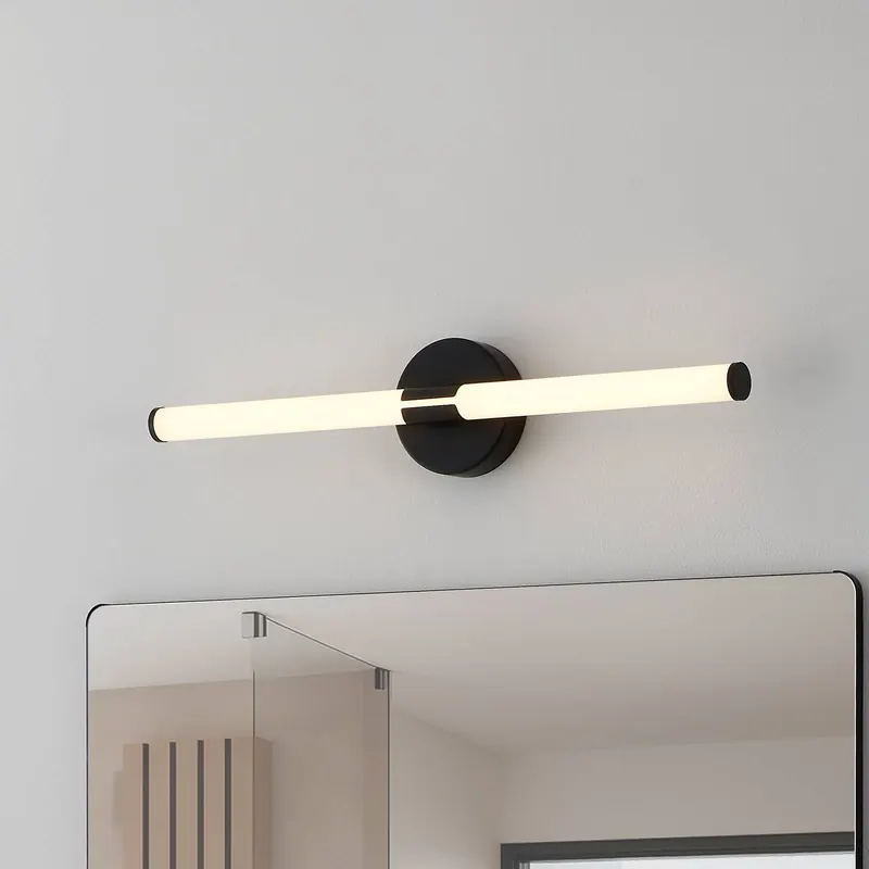 Kinkiet LED Ramola, czarny, szerokość 60 cm, IP44, CCT