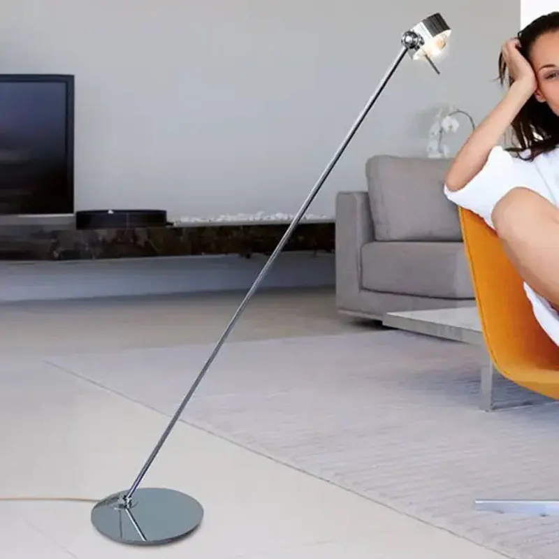 Lampa stojąca LED Puk Floor Mini Single chrom mat