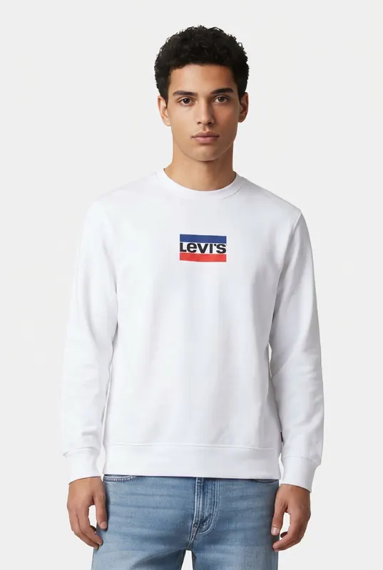Levi's Graphic Sweatshirt Sportswear B.r.w. White Maat: XXL | Sweaters Outlet | Heren | Wit
