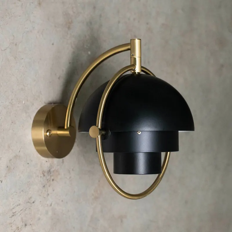 Gubi Kinkiet Multi-Lite, czarny, metal, G9