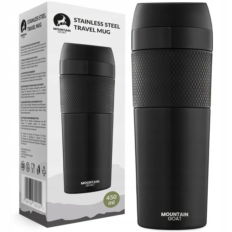 Kubek Termiczny Termos Gorące Napoje Do 12H Kawa Herbata Szczelny 450ml