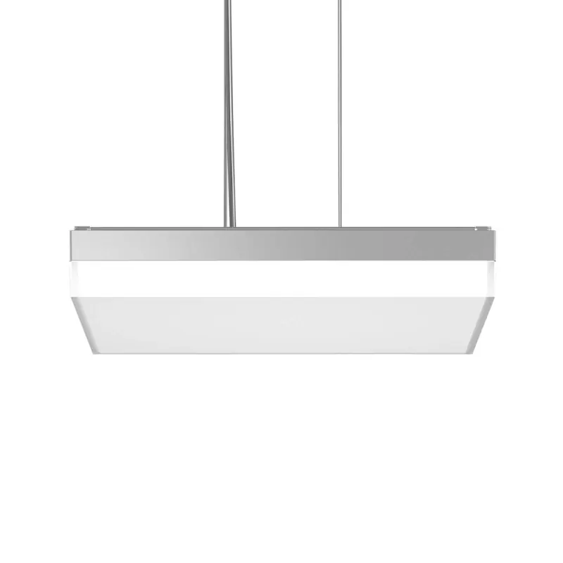 RZB Flat Slim+ Lampa wisząca DALI 43x43cm 41W srebrny/matowy