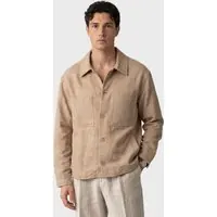 IRO Paris Malo Overshirt Beige / Light Beige Maat: XL | Casual Overhemden Outlet | Heren | Beige