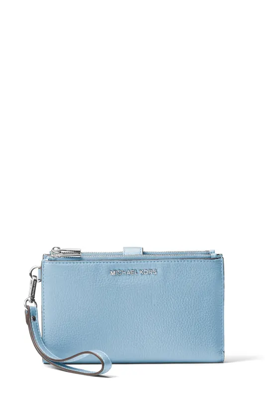 Michael Kors Double Zip Wristlet Chambray Maat: OS | Tassen Outlet | Dames | Blauw