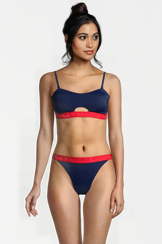 FILA Sanming Bandeau Bikini Medieval Blue Maat: L | Bikini's Outlet | Dames | Blauw