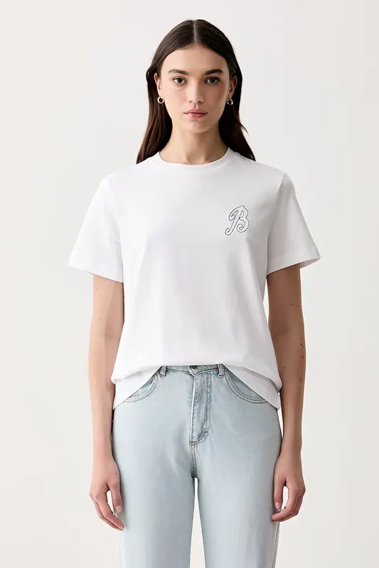 Barbour T-shirt damski bawełniany z elastanem Rosalie