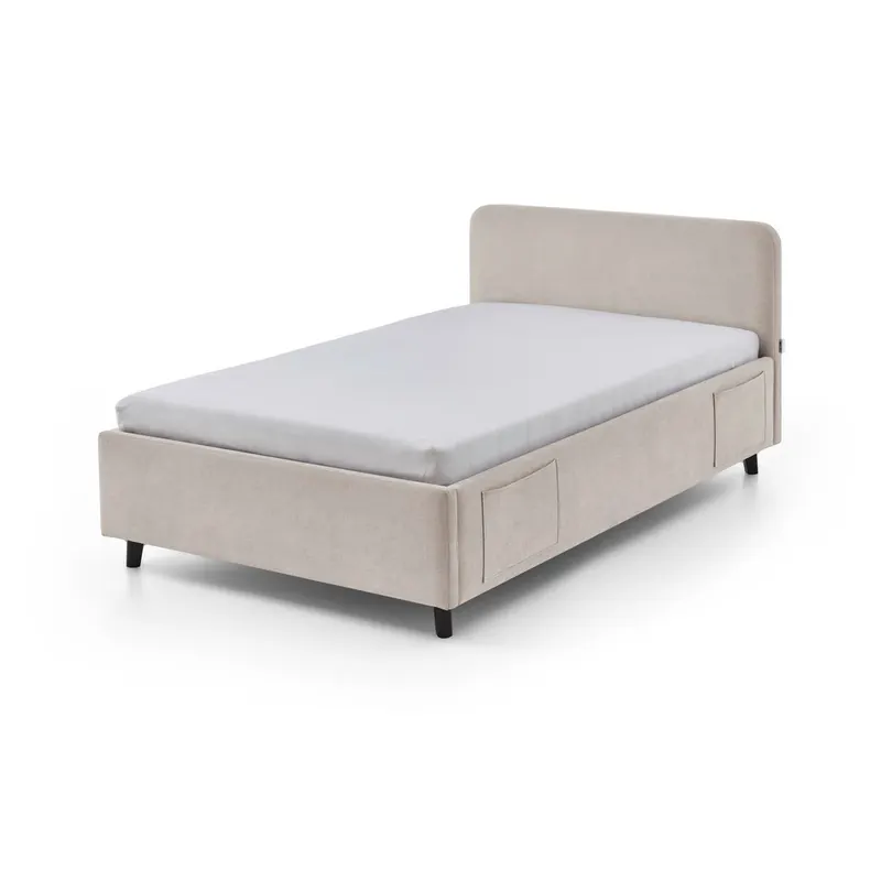 Beżowe łóżko dziecięce ze schowkiem ze stelażem 120x200 cm Cosy – Meise Möbel