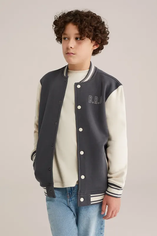 We Fashion Bomber Dark Grey Maat: 170/176 | Jassen Outlet | kids | Grijs