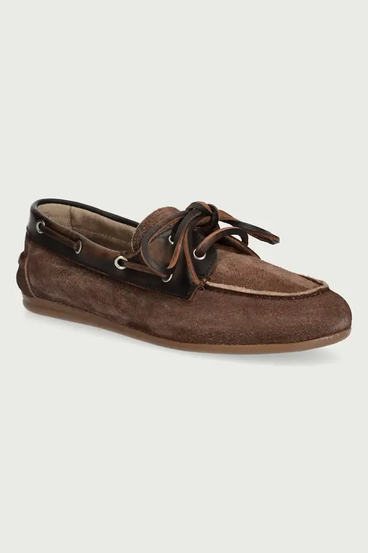 Posa mokasyny damskie zamszowe Boat Loafer