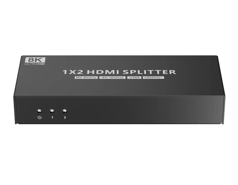 PremiumCord Hdmi 2.1 splitter 1-2 porty, 8K 60hz, 4K 120Hz, 1080p, Hdr