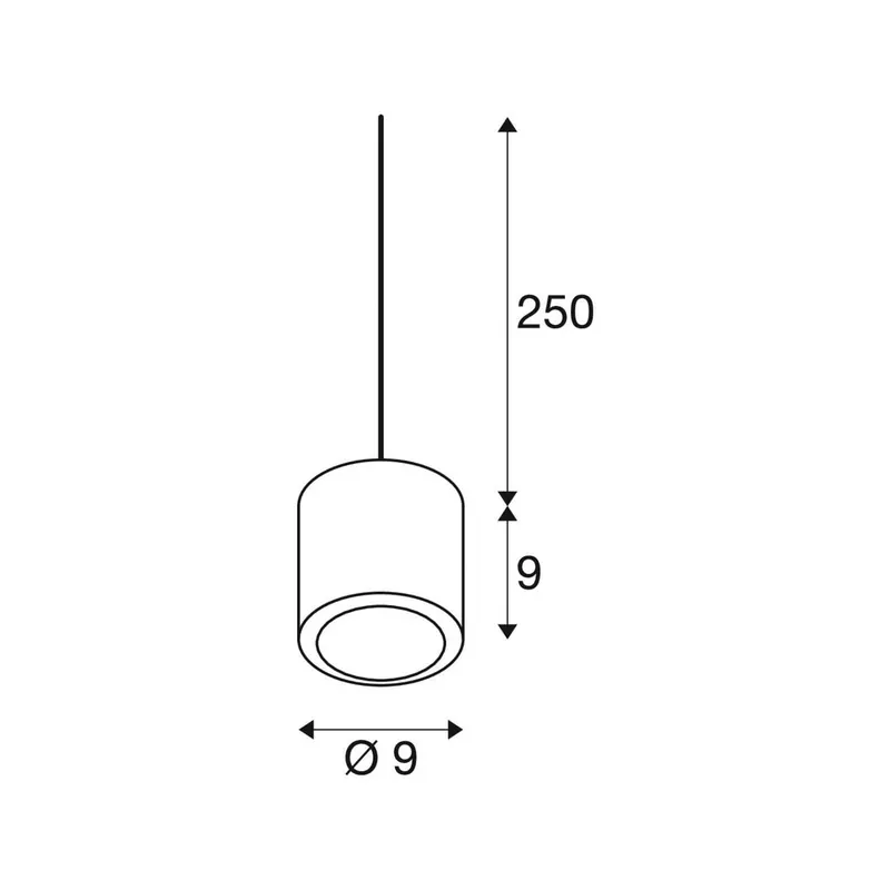 Żyrandol LED SLV Oculus, kolor mosiężny, średnica 9 cm, funkcja „dim to warm”