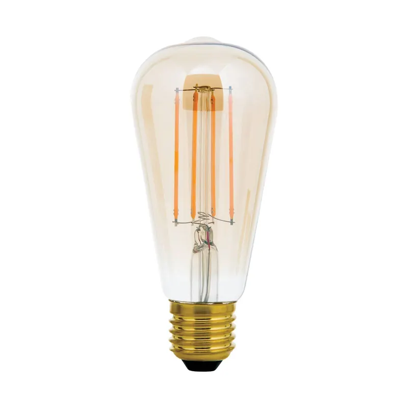 Żarówka rustykalna LED E27 6W bursztyn 2 200 K