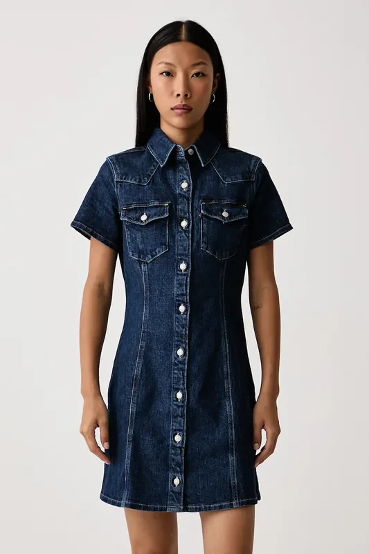 Levi's sukienka jeansowa TRACE WESTERN