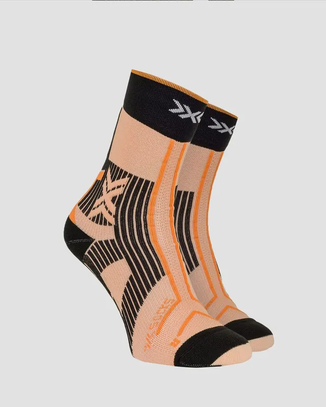 Skarpety unisex X-Socks TRAILRUN TERRASKIN EXPERT CREW FRESH PEACH/X BLACK/BLAZING ORANGE [K: O083 R: 35-38] (39/41)