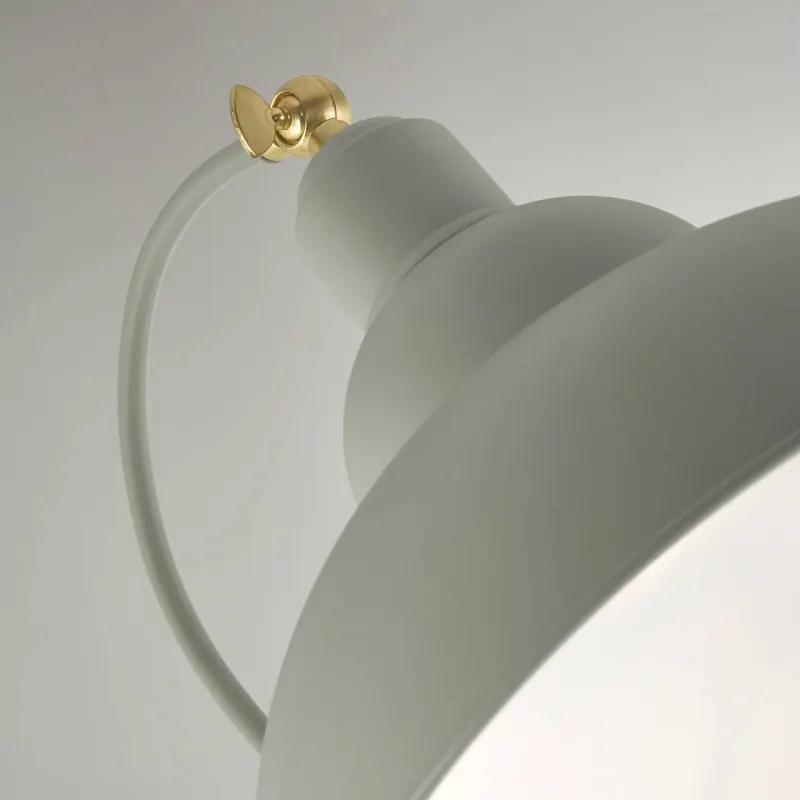 Lampa stojąca Yosra, taupe, metal, 166 cm, E27