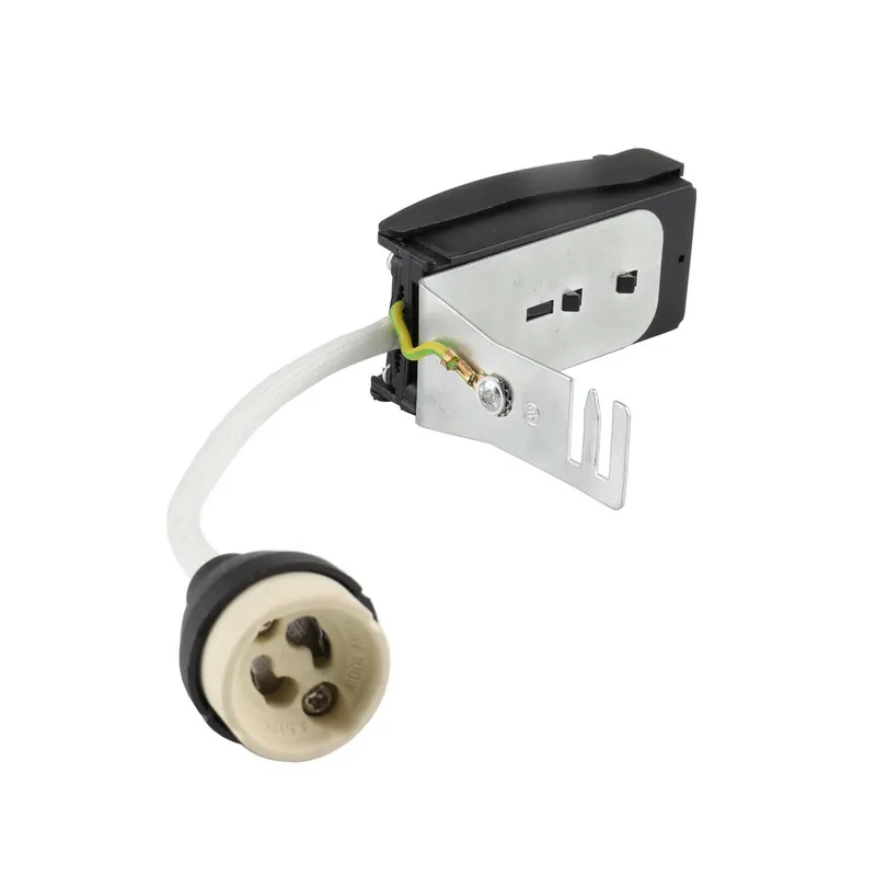 Oprawa GU10 z przekładką, biała, kabel 10 cm maks. 35 W