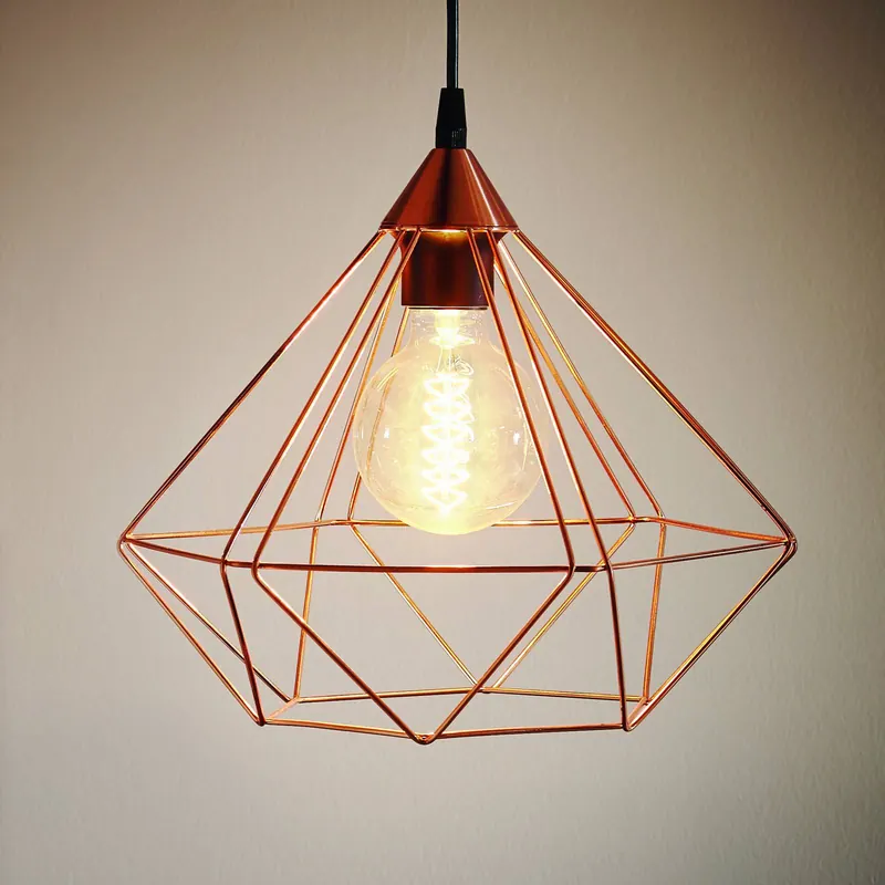 Lampa wisząca Tarbes, 1-punktowa, 32,5cm, miedź