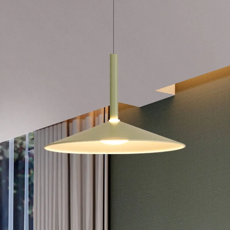 Lampa wisząca LED Calice, zielona, Ø 32 cm, regulowana wysokość