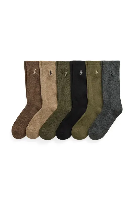 Polo Ralph Lauren skarpety męskie z bawełną 6-pack