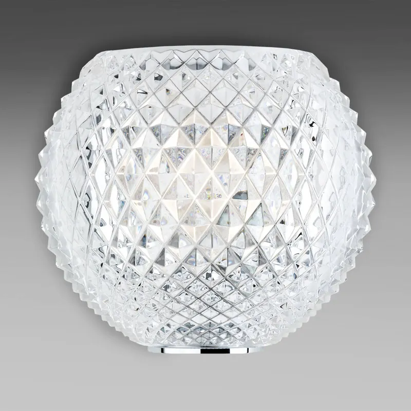 Kryształowa lampa ścienna DIAMOND AND SWIRL, wzór