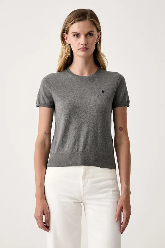 Polo Ralph Lauren sweter z krótkim rękawem damski z bawełny