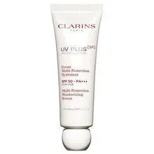 Clarins UV Plus Anti-pollution Multi Protection Nawilżający ekran SPF 50 Półprzezroczysty