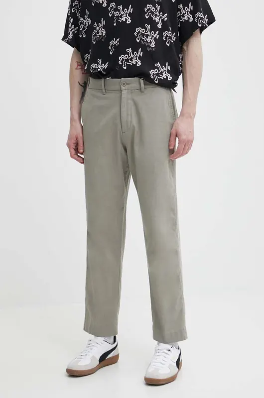 Abercrombie & Fitch spodnie z domieszką lnu