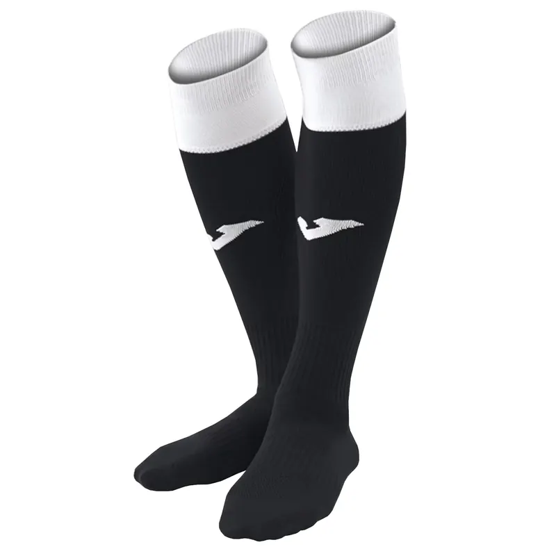 Joma Calcio 24 Football Socks 400022-100, Unisex, Czarne, getry piłkarskie, poliamid, rozmiar: L