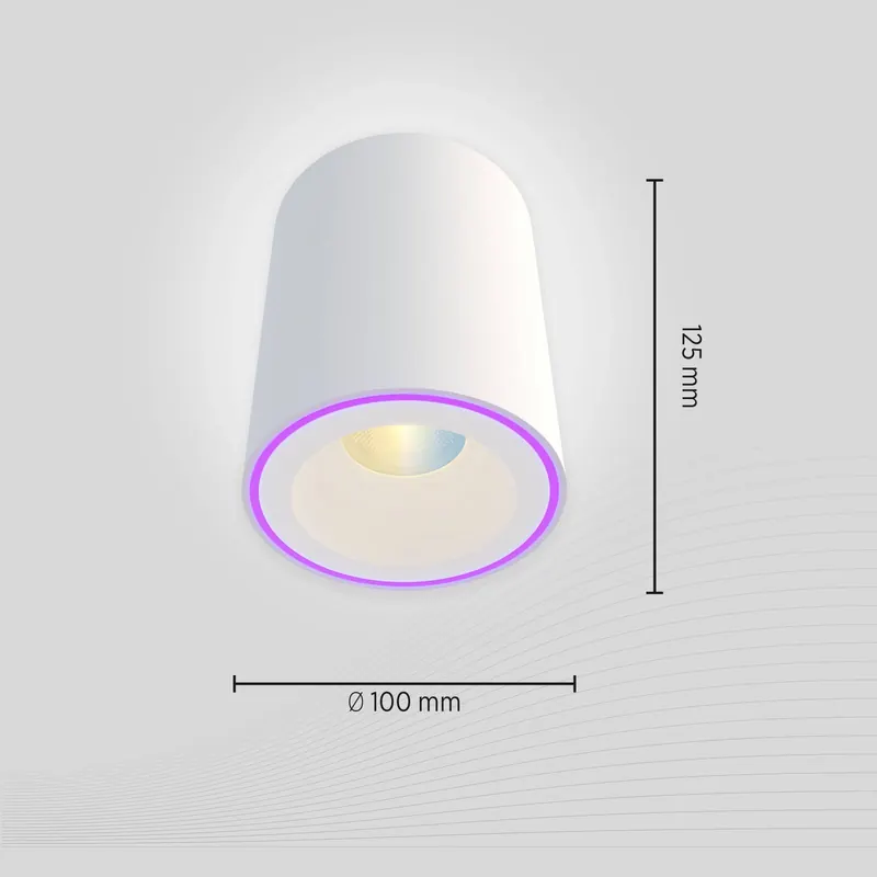 Reflektor sufitowy LED Calex Smart Halo Spot, biały