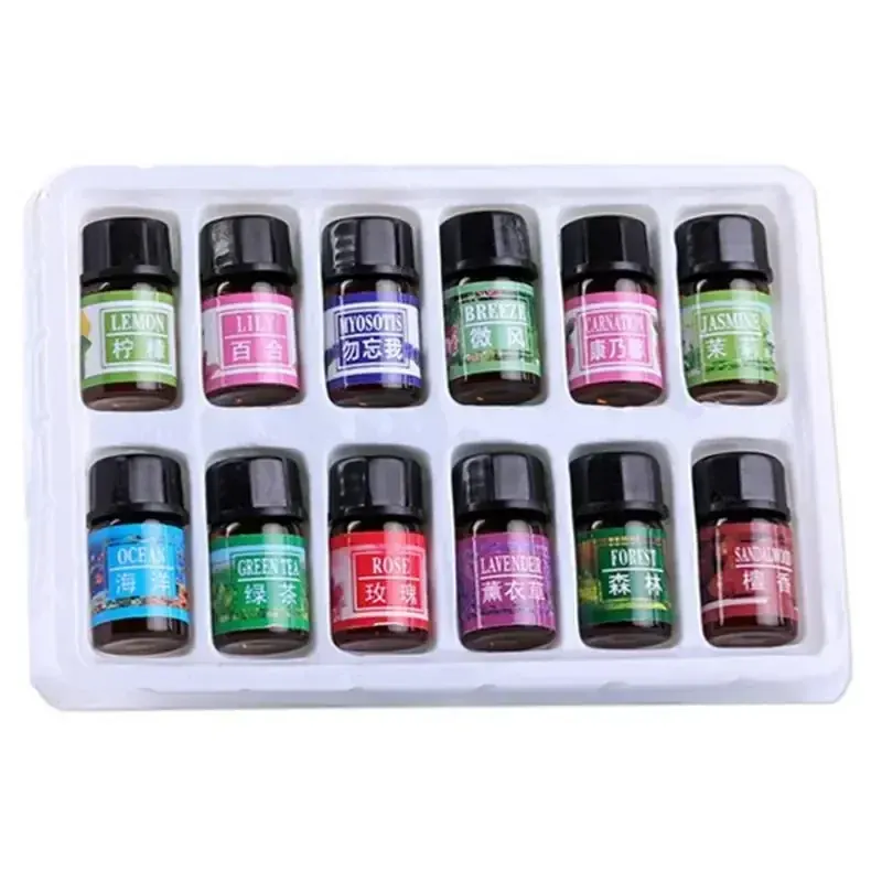12 sztuk 3ML odświeżacz powietrza naturalna aromaterapia roślinna olejek eteryczny klimatyzacja perfumy dyfuzor zapachowy nawilżacz zapachowy