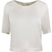 Stenströms Emily Blouse, Raglan Short Sleeve Champagne Maat: 44 | Blouses Outlet | Dames | Beige