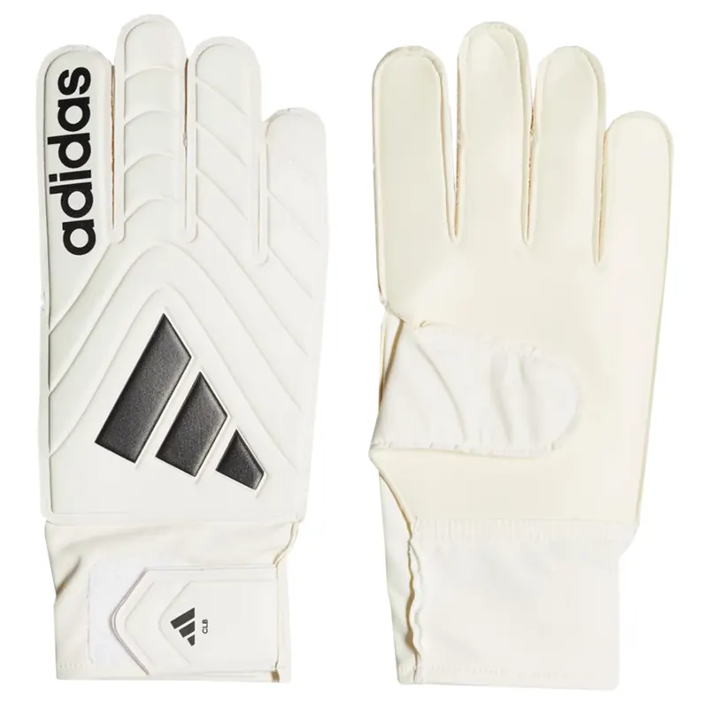 adidas Copa Club Goalkeeper Gloves IQ4016, Męskie, Białe, Rękawice bramkarskie, poliester, rozmiar: