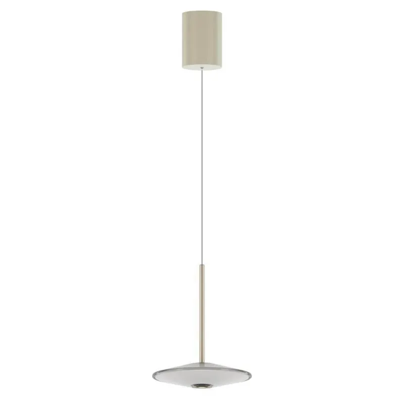 LOOM DESIGN lampa wisząca LED Solene, biała, szkło, Ø 20 cm