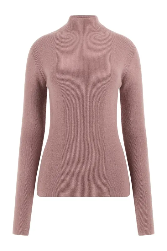GUESS Afrah Ls Tn Top Swtr Mauve Berry Maat: L | Sweaters Outlet | Dames | Paars