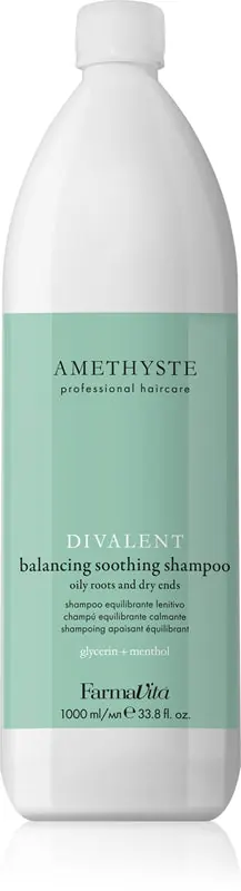 FarmaVita Amethyste Advance Divalent kojący szampon do suchych końcówek włosów 1000 ml